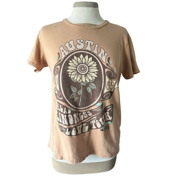 Altar'd State Tops - Altar'd State Tan Graphic Tee